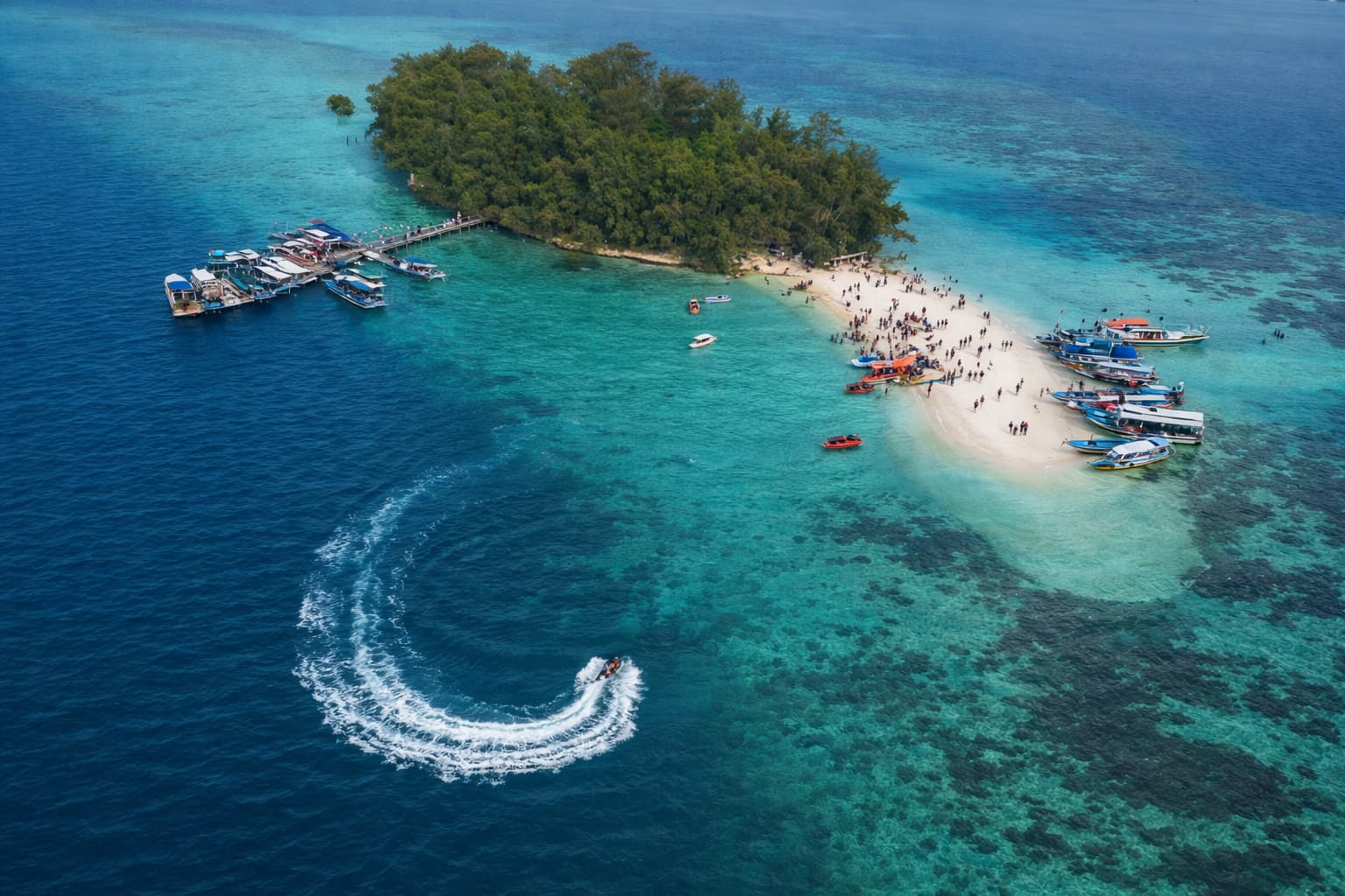 Pemandangan Indah Wisata Pulau Seribu